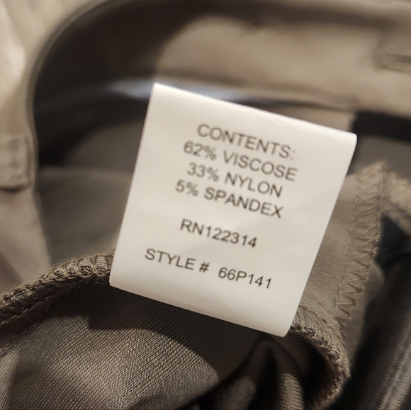 Peace of Cloth Womens Piped Cigarette Pants‎ Size 8 In Mushroom Tan NWOT - Picture 8 of 10